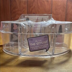 Clear Acrylic Rotating Organizer